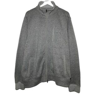 Faherty Jacket Mens 2XL Bridger Range Full Zip Gray Classic 100% Polyester